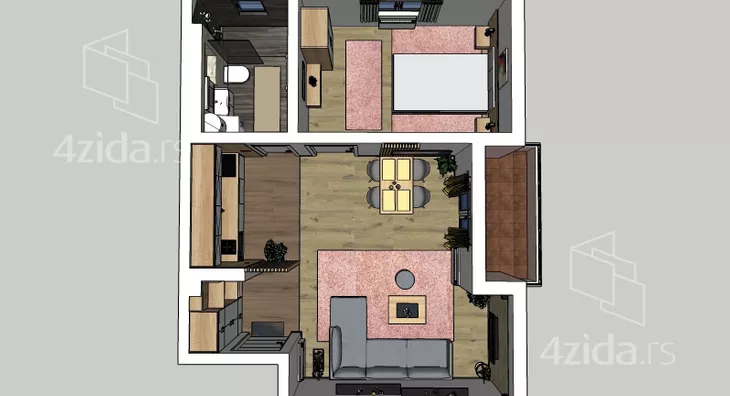 Dvosoban stan | 4zida