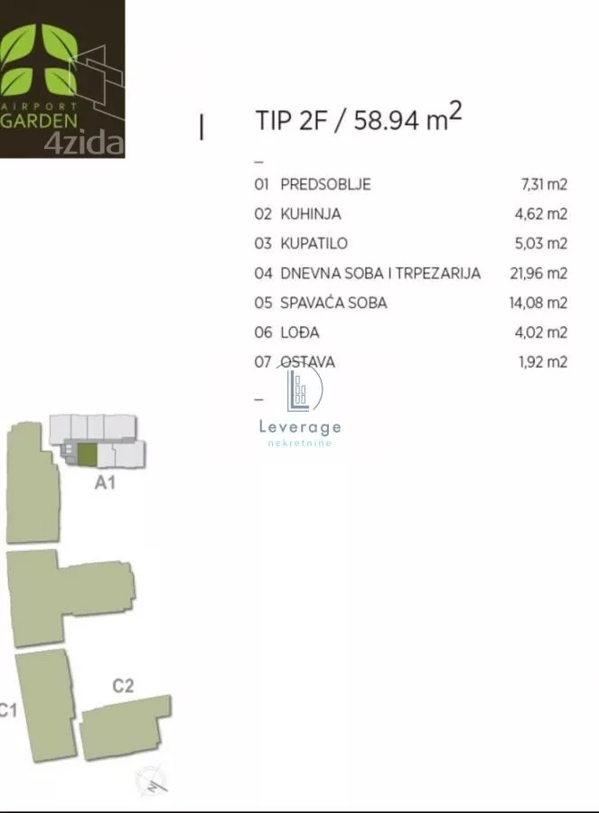 Dvosoban stan | 4zida