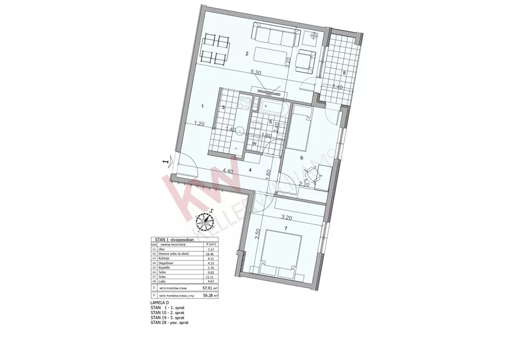 Trosoban stan | 4zida