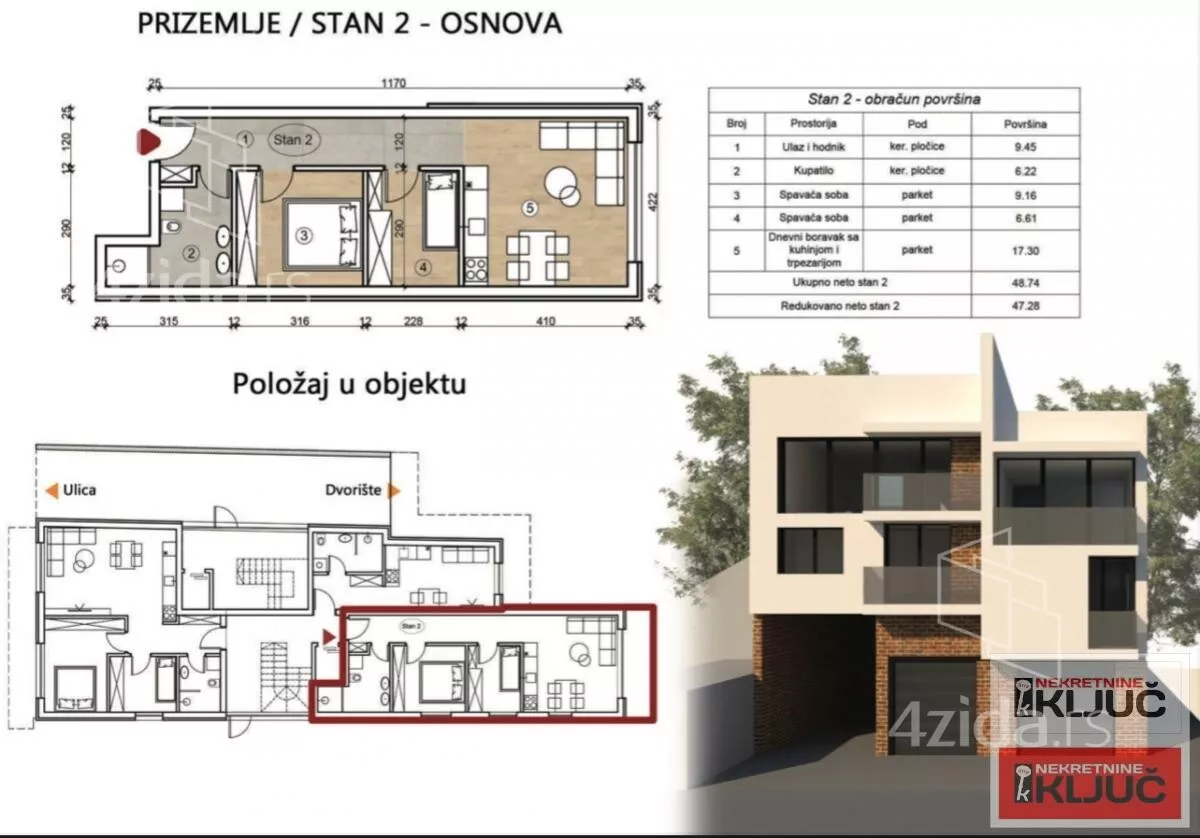 Dvosoban stan | 4zida