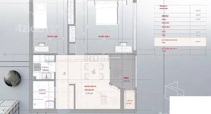 Trosoban stan | 4zida