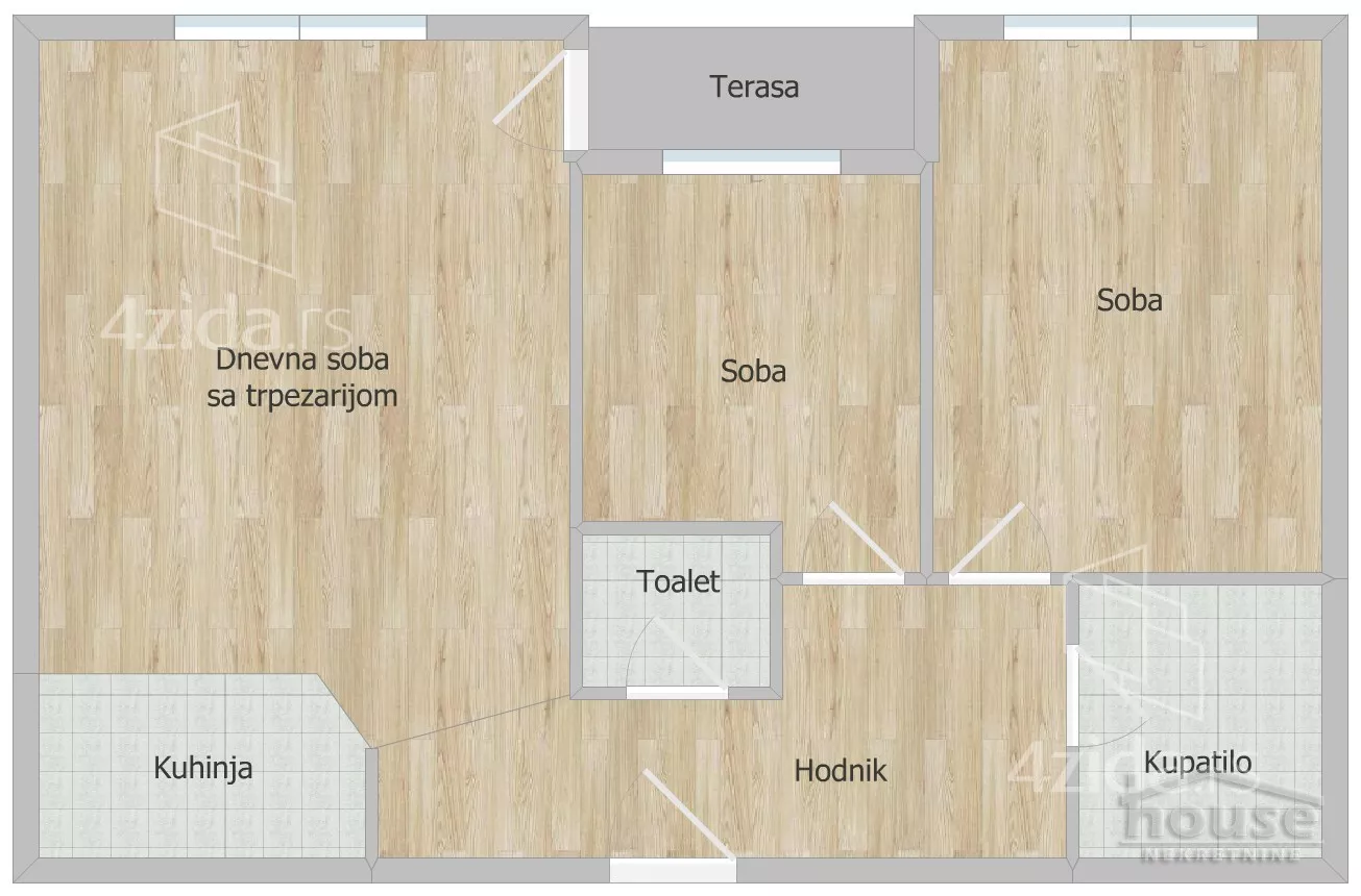 Trosoban stan | 4zida