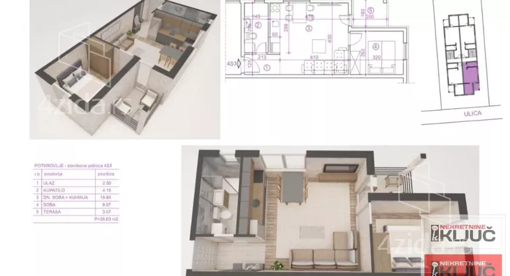 Jednoiposoban stan | 4zida