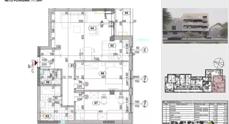 Trosoban stan | 4zida