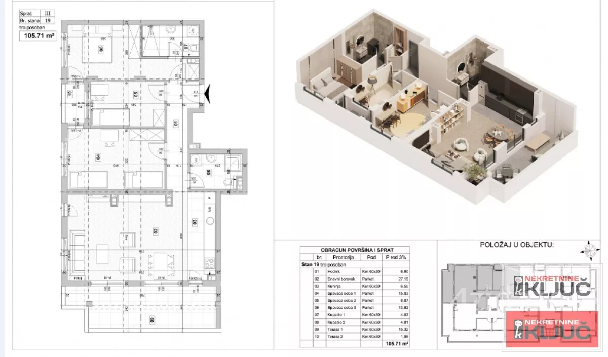 Troiposoban stan | 4zida