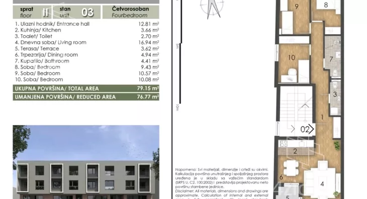 Troiposoban stan | 4zida