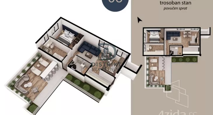 Dvoiposoban stan | 4zida