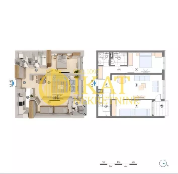 Trosoban stan | 4zida