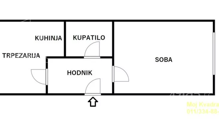 Jednosoban stan | 4zida