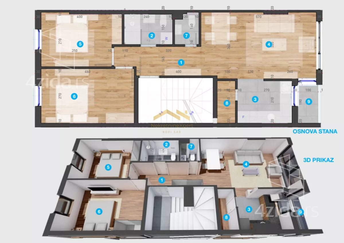 Trosoban stan | 4zida