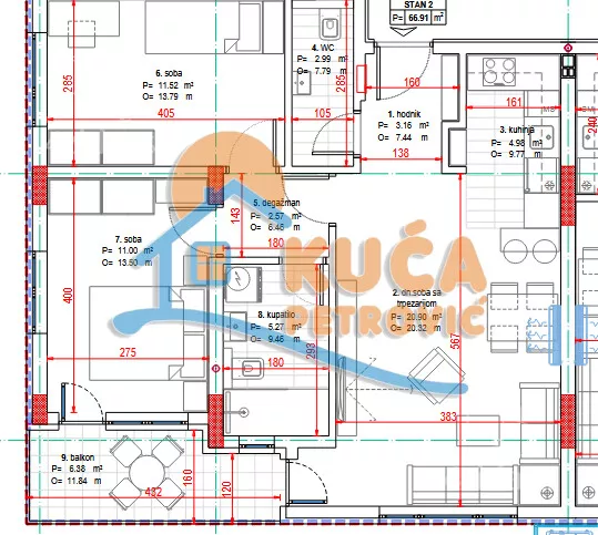 Trosoban stan | 4zida