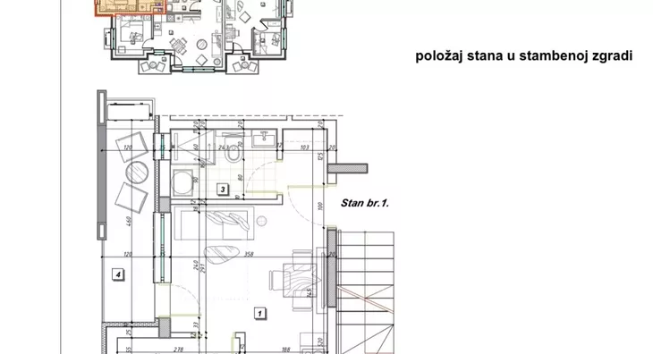 Jednoiposoban stan | 4zida