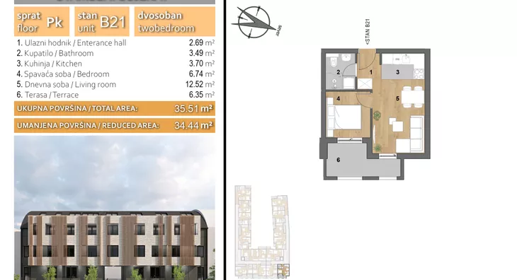 Dvosoban stan | 4zida
