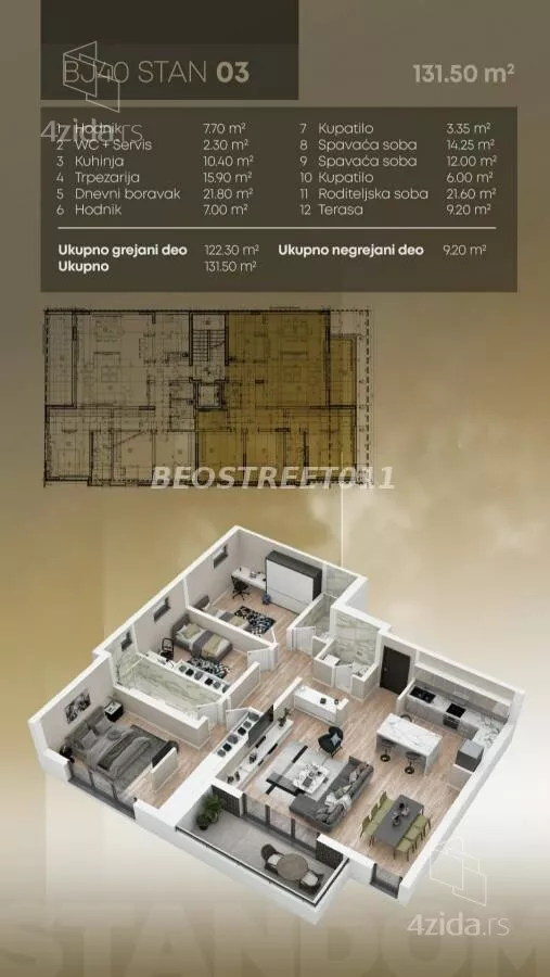 Četvorosoban stan | 4zida