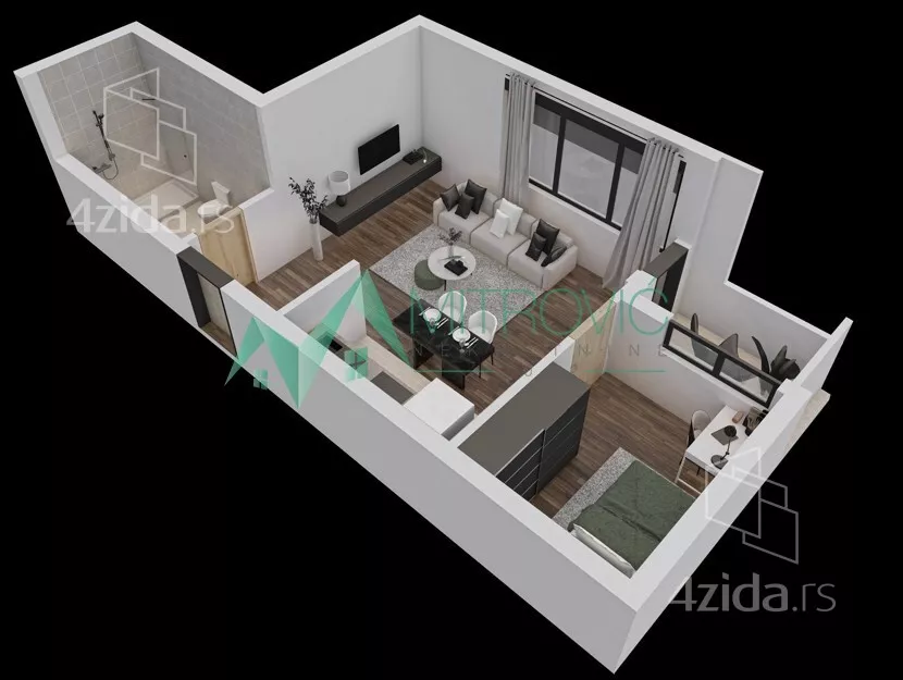 Jednoiposoban stan | 4zida