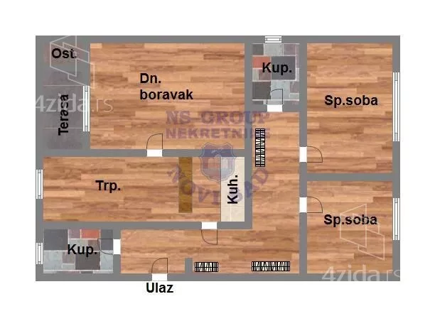 Trosoban stan | 4zida