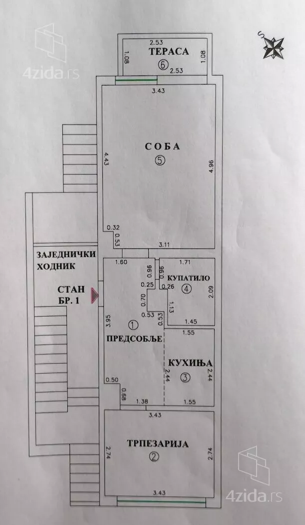 Jednoiposoban stan | 4zida