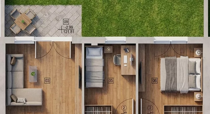 Trosoban stan | 4zida