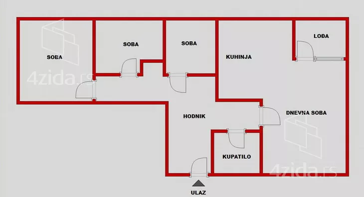 Trosoban stan | 4zida