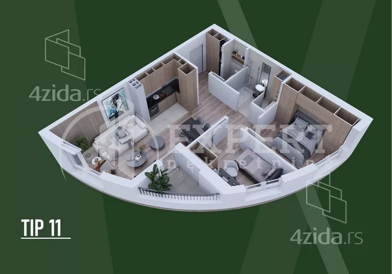 Dvoiposoban stan | 4zida