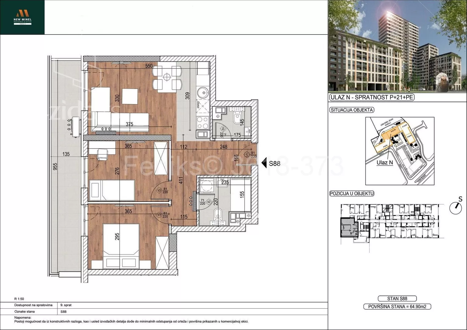 Trosoban stan | 4zida