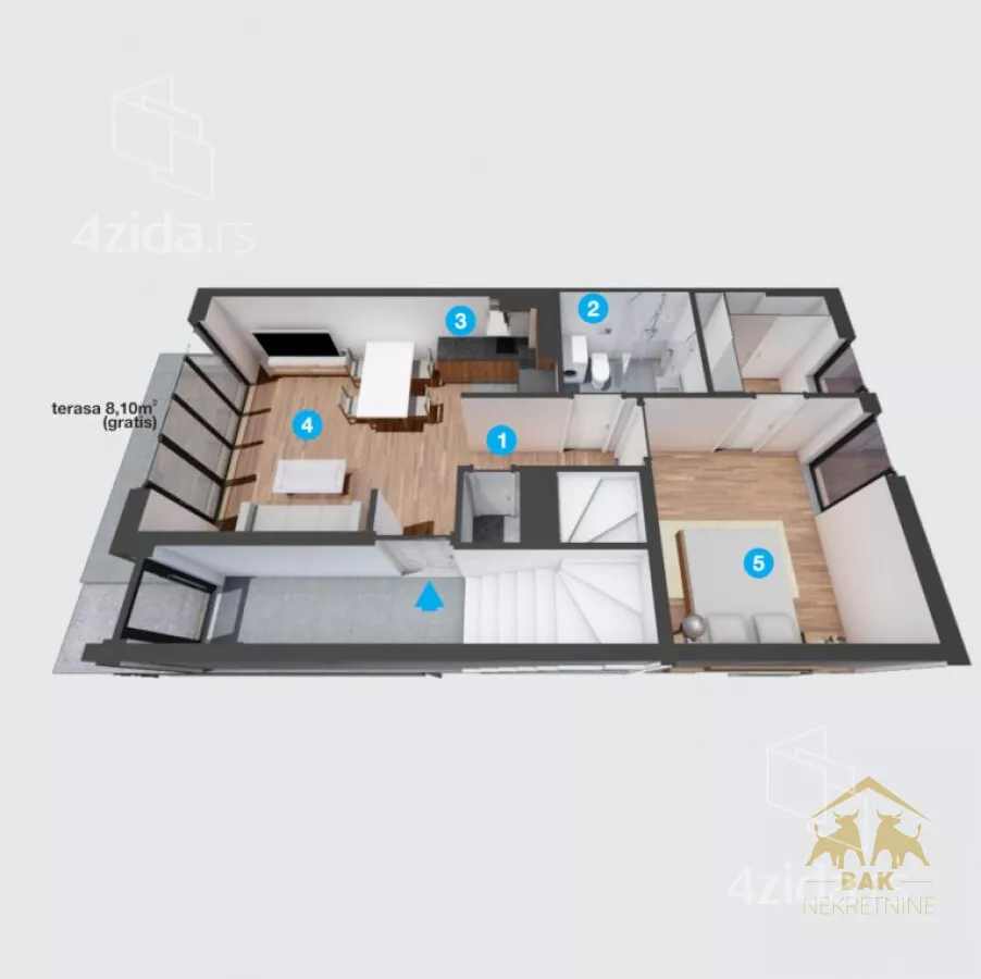 Dvosoban stan | 4zida