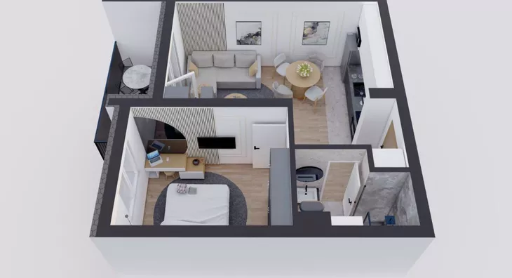 Jednoiposoban stan | 4zida