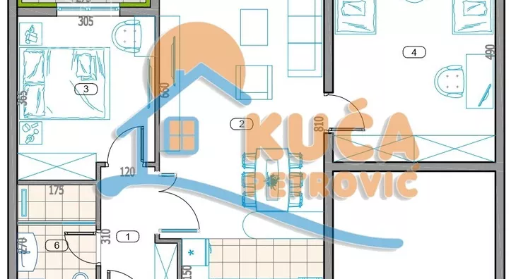 Trosoban stan | 4zida