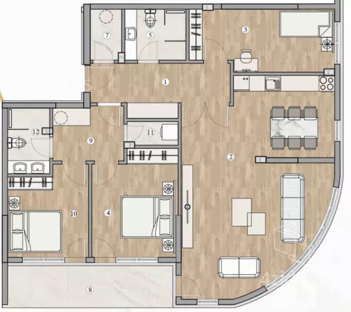 Troiposoban stan | 4zida