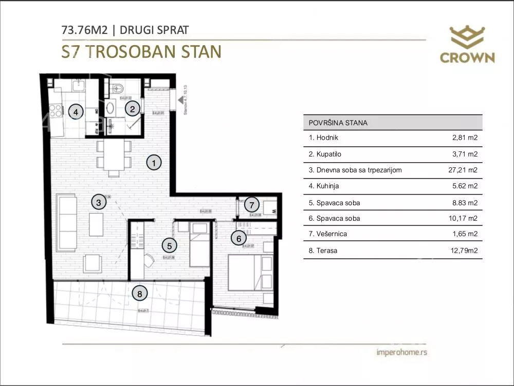Trosoban stan | 4zida