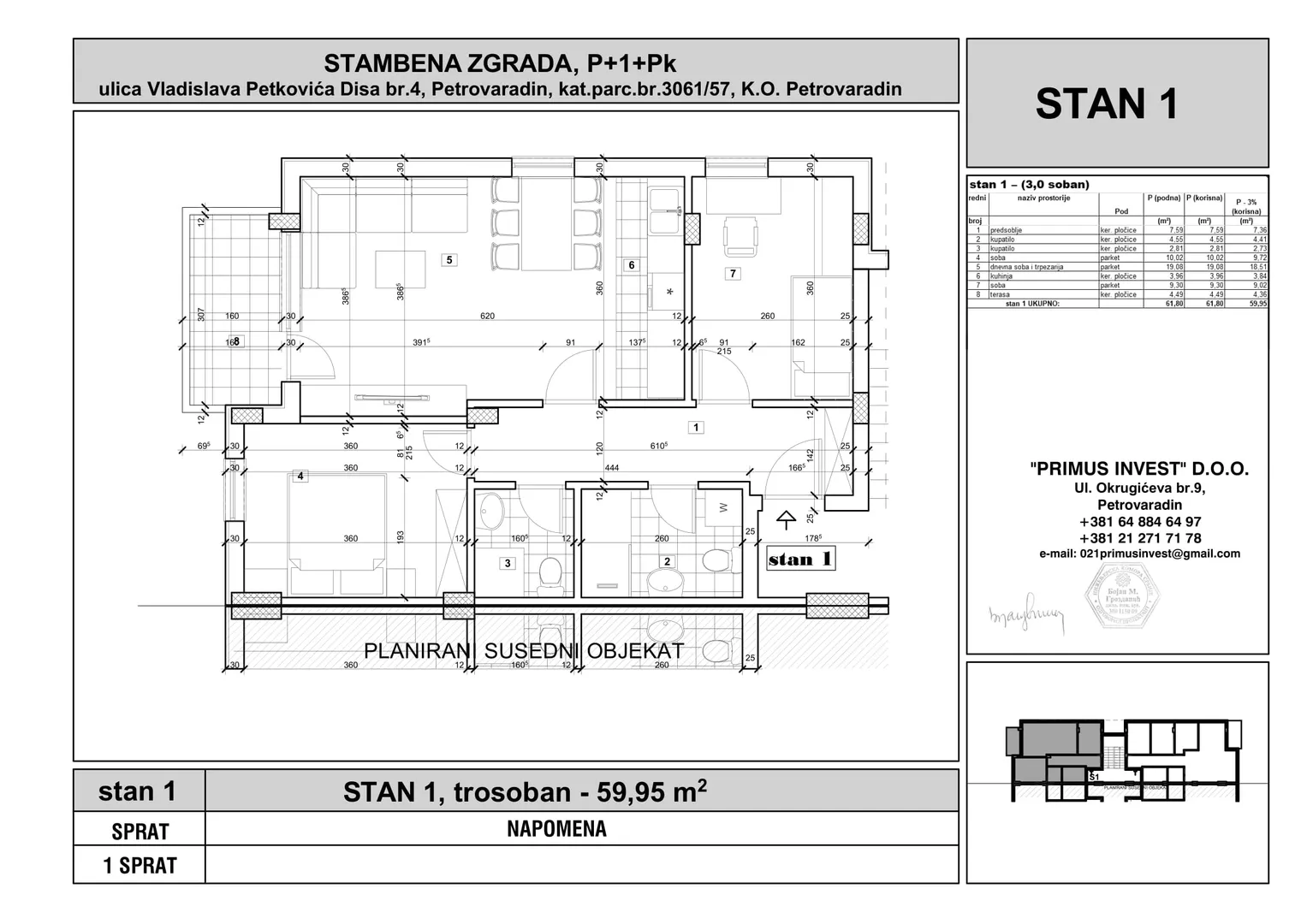 Trosoban stan | 4zida