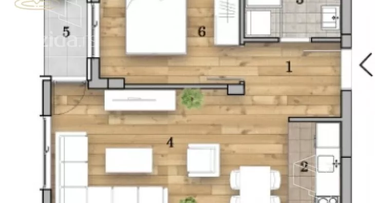 Dvosoban stan | 4zida