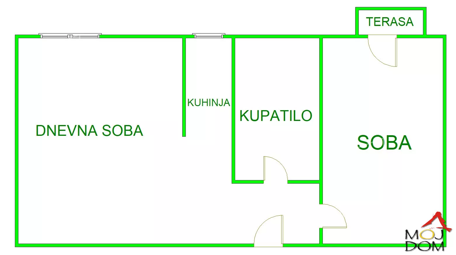 Jednoiposoban stan | 4zida