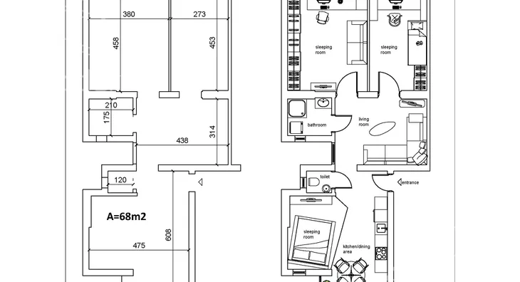 Troiposoban stan | 4zida