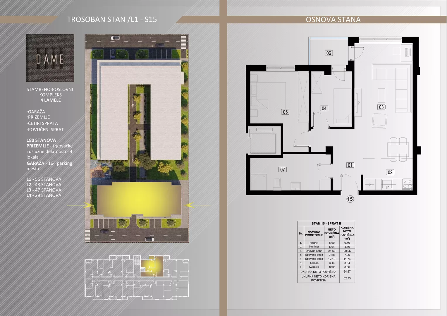 Trosoban stan | 4zida