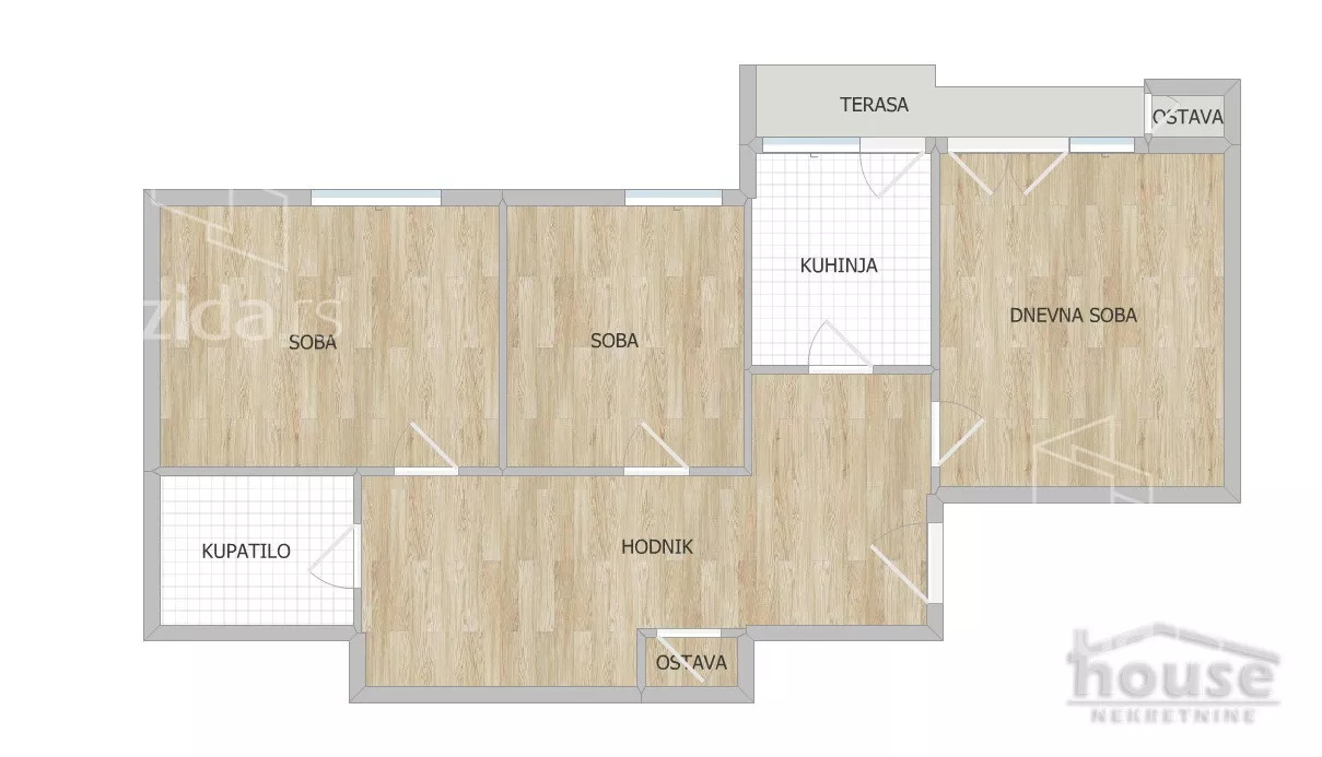 Trosoban stan | 4zida