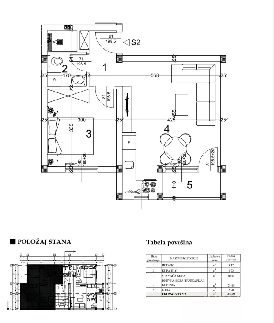 Dvosoban stan | 4zida