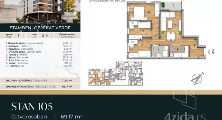 Četvorosoban stan | 4zida