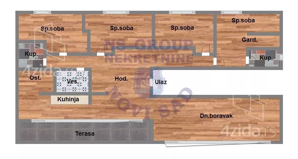 Petosoban stan | 4zida