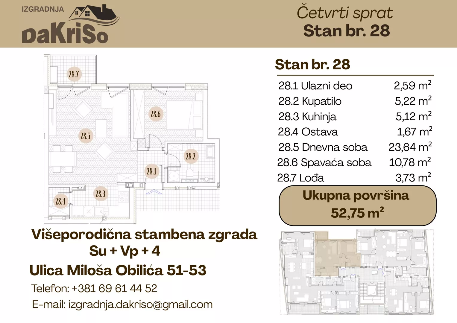 Dvosoban stan | 4zida