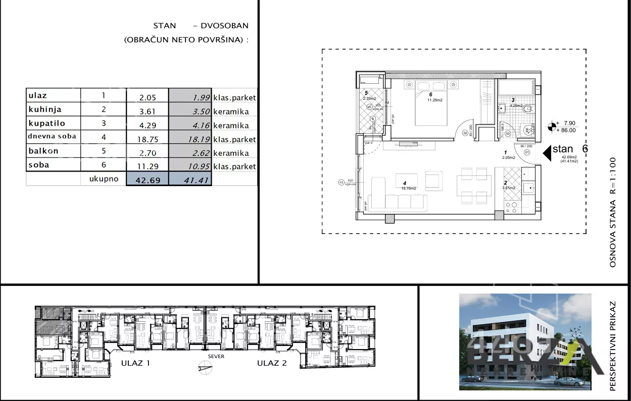 Dvosoban stan | 4zida