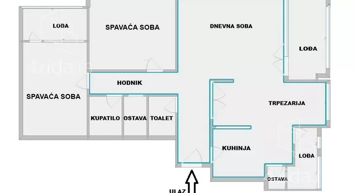 Trosoban stan | 4zida