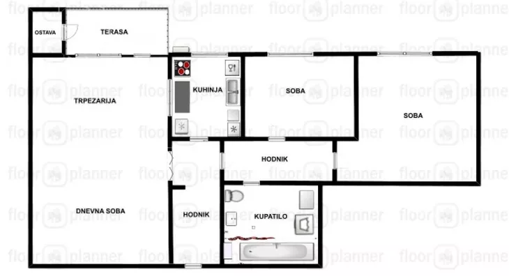 Trosoban stan | 4zida