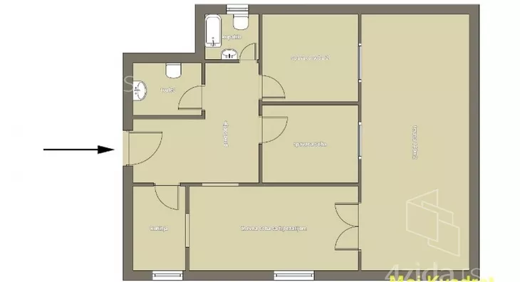 Trosoban stan | 4zida