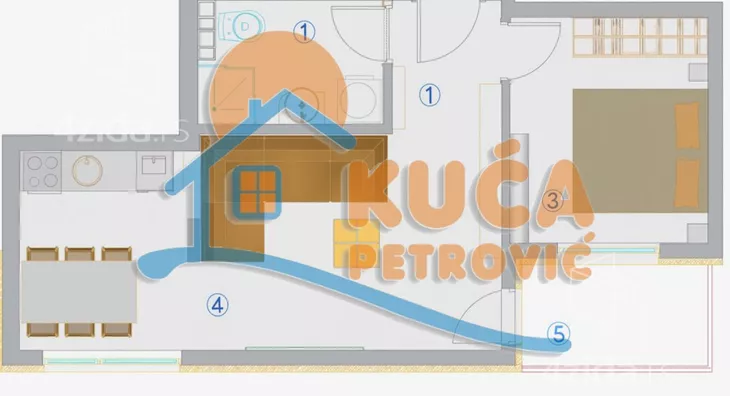 Jednoiposoban stan | 4zida