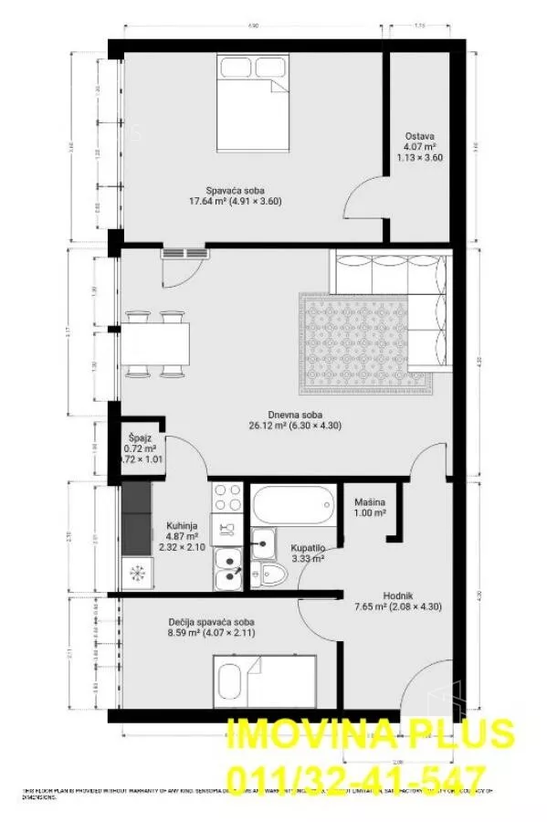 Trosoban stan | 4zida