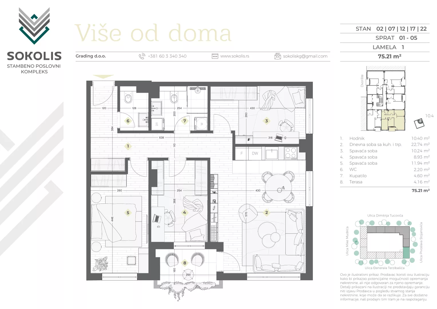 Trosoban stan | 4zida