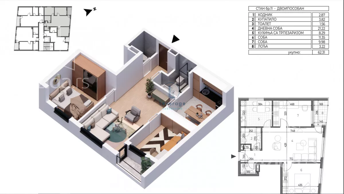 Dvoiposoban stan | 4zida