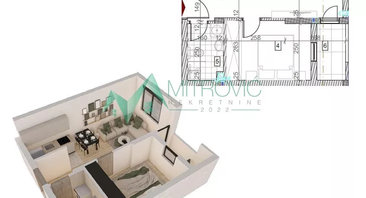 Jednoiposoban stan | 4zida