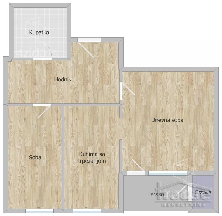 Jednoiposoban stan | 4zida